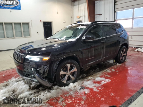 2022 Jeep Cherokee Limited with VIN 1C4PJMDX5ND504716, listed as a Copart auction lot 42121525 with 29,349 mi miles and Salvage Title. Bid and sale history available at DreamBid. Image 1.