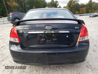 2009 Kia Spectra EX with VIN KNAFE222895598177, listed as a Copart auction lot 73971424 with 141,241 mi miles and Clean Title. Bid and sale history available at carsss.com. Image 6.