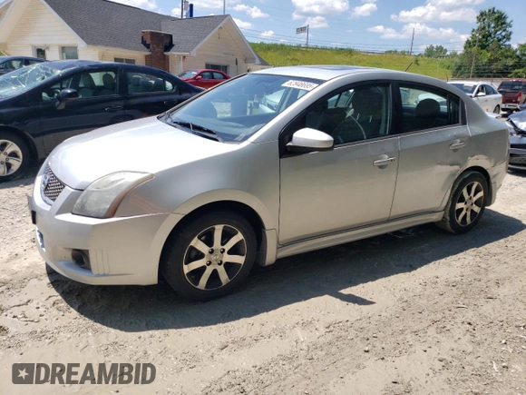 2012 Nissan Sentra SR with VIN 3N1AB6AP2CL607721, listed as a Copart auction lot 62948695 with 57,549 mi miles and Salvage title. Bid and sale history available at DreamBid. Image 1.