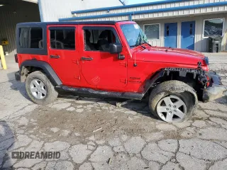 2018 Jeep Wrangler JK Unlimited Sport S with VIN 1C4BJWDG8JL891400, listed as a Copart auction lot 52137685 with 30,047 mi miles and Salvage Title. Bid and sale history available at carsss.com. Image 4.