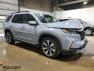 2023 Honda Pilot Elite with VIN 5FNYG1H89PB043021, listed as a Copart auction lot 51522675 with 27,465 mi miles and Salvage Title. Bid and sale history available at carsss.com. Image 4.