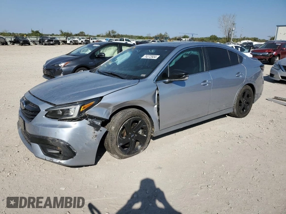 2021 Subaru Legacy Sport with VIN 4S3BWAH60M3011719, listed as a Copart auction lot 74272934 with 70,948 mi miles and Salvage Title. Bid and sale history available at carsss.com. Image 1.