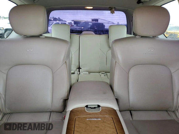 2012 Infiniti QX56 7-passenger with VIN JN8AZ2NF3C9517655, listed as a Copart auction lot 78241174 with 182,533 mi miles and Salvage Title. Bid and sale history available at carsss.com. Image 10.
