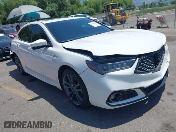 2018 Acura TLX w/A-SPEC Pkg with VIN 19UUB3F69JA001721, listed as a IAAI auction lot 42126994 with 100,020 mi miles and . Bid and sale history available at DreamBid. Image 1.
