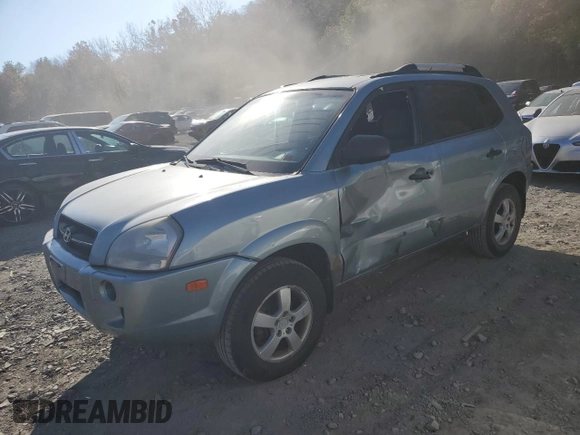 2007 Hyundai Tucson GLS with VIN KM8JM12B87U529322, listed as a Copart auction lot 76936004 with 173,251 mi miles and Salvage Title. Bid and sale history available at carsss.com. Image 1.