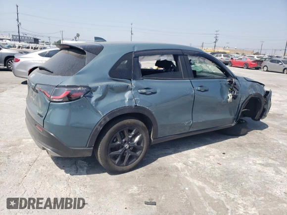 2024 Honda HR-V Sport with VIN 3CZRZ1H52RM732105, listed as a Copart auction lot 57705054 with 15,700 mi miles and Salvage title. Bid and sale history available at DreamBid. Image 3.