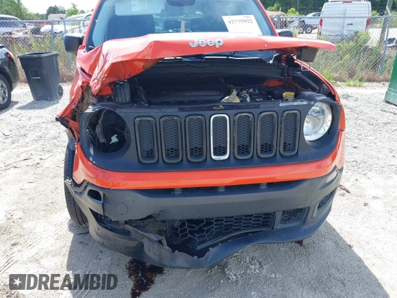 2017 Jeep Renegade Sport with VIN ZACCJAABXHPF61957, listed as a IAAI auction lot 42775922 with 124,571 mi miles and . Bid and sale history available at DreamBid. Image 19.