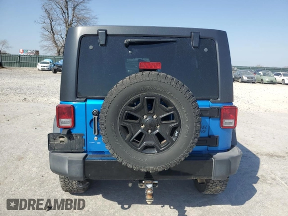 2016 Jeep Wrangler Unlimited Sport with VIN 1C4BJWDG3GL296463, listed as a Copart auction lot 49215375 with 115,080 mi miles and Salvage Title. Bid and sale history available at DreamBid. Image 6.