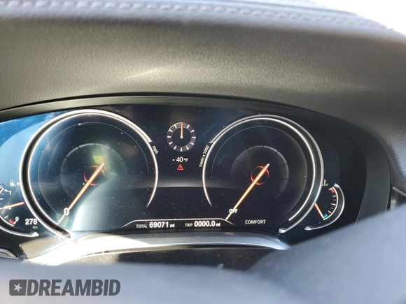 2018 BMW 7 Series 740i with VIN WBA7E2C59JG743247, listed as a Copart auction lot 88777325 with 69,071 mi miles and Salvage Title. Bid and sale history available at carsss.com. Image 9.