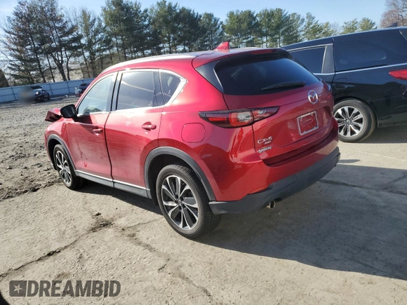 2022 Mazda CX-5 S Premium Plus with VIN JM3KFBEM8N0539513, listed as a Copart auction lot 49634785 with 14,760 mi miles and Salvage Title. Bid and sale history available at carsss.com. Image 2.