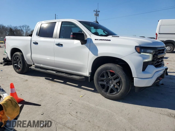 2023 Chevrolet Silverado 1500 RST with VIN 1GCUDEE84PZ133965, listed as a Copart auction lot 42206615 with 33,541 mi miles and Salvage Title. Bid and sale history available at DreamBid. Image 4.