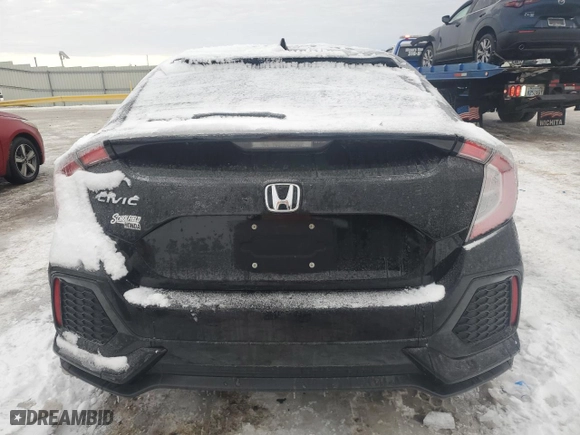 2019 Honda Civic Hatchback EX with VIN SHHFK7H62KU423462, listed as a Copart auction lot 41466855 with 106,132 mi miles and Salvage Title. Bid and sale history available at carsss.com. Image 6.