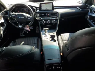 2020 Genesis G70 3.3T with VIN KMTG54LE0LU056422, listed as a Copart auction lot 71549144 with 46,683 mi miles and Non Repairable. Bid and sale history available at DreamBid. Image 8.