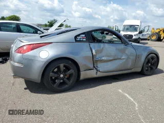 2005 Nissan 350Z with VIN JN1AZ34D65M610383, listed as a Copart auction lot 63184204 with 66,806 mi miles and Salvage Title. Bid and sale history available at DreamBid. Image 3.