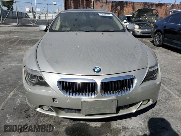 2005 BMW 6 Series 645Ci with VIN WBAEH73485B192332, listed as a Copart auction lot 76946314 with 176,744 mi miles and Clean Title. Bid and sale history available at DreamBid. Image 5.