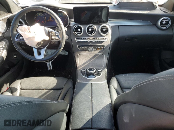 2021 Mercedes-Benz C 300 with VIN W1KWF8EB9MR646467, listed as a Copart auction lot 45903255 with 42,663 mi miles and Salvage Title. Bid and sale history available at carsss.com. Image 8.