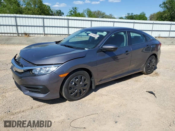 2016 Honda Civic Sedan LX with VIN 19XFC2F50GE008570, listed as a Copart auction lot 52516505 with 193,637 mi miles and Salvage Title. Bid and sale history available at carsss.com. Image 1.
