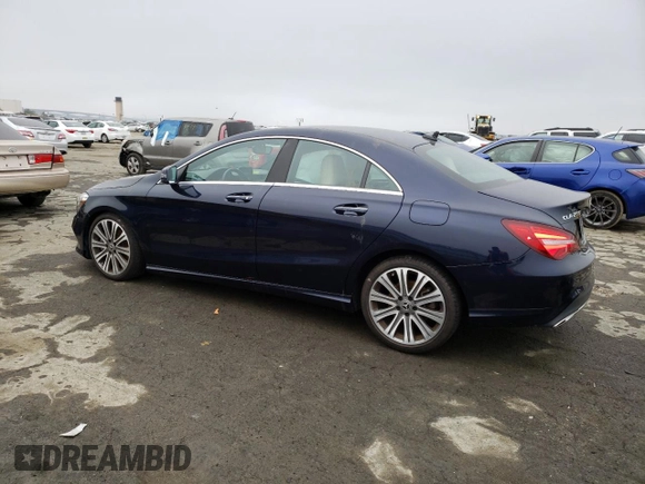 2018 Mercedes-Benz CLA with VIN WDDSJ4EB6JN591940, listed as a Copart auction lot 70586062 with 15,046 mi miles. Bid and sale history available at carsss.com. Image 2.