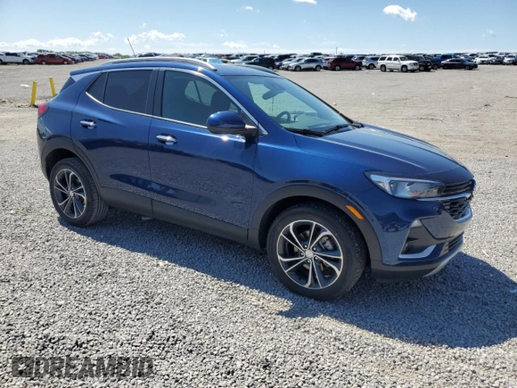 2023 Buick Encore GX Select with VIN KL4MMDS25PB054222, listed as a Copart auction lot 55575385 with 20,205 mi miles and Salvage title. Bid and sale history available at DreamBid. Image 4.