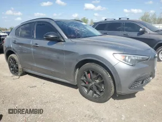 2021 Alfa Romeo Stelvio Ti z VIN ZASPAKBN5M7D20449, wystawiony jako Copart lot #49804615 z przebiegiem 46 127 mil mil oraz Szkoda całkowita • Salvage title. Historia ofert i sprzedaży dostępna na DreamBid. Obrazek 4.