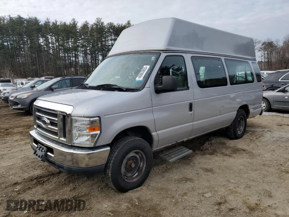 2013 Ford Econoline Cargo Commercial with VIN 1FTNS2EW8DDA83846, listed as a Copart auction lot 46863855 with 205,259 mi miles and Clean Title. Bid and sale history available at carsss.com. Image 1.