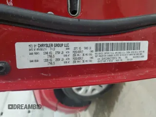 2013 Dodge Journey American Value with VIN 3C4PDCAB4DT729714, listed as a Copart auction lot 75707464 with 81,346 mi miles and Salvage Title. Bid and sale history available at DreamBid. Image 13.