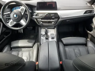 2018 BMW 5 Series 540i with VIN WBAJE5C53JWA94657, listed as a Copart auction lot 51058014 with 63,460 mi miles and Salvage Title. Bid and sale history available at carsss.com. Image 8.