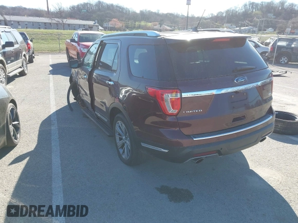 2018 Ford Explorer Limited с VIN 1FM5K8FHXJGC29155, выставлен на аукционе IAAI как лот 41813618 с пробегом 162 569 миль миль и . История ставок и продаж доступна на DreamBid. Изображение 3.