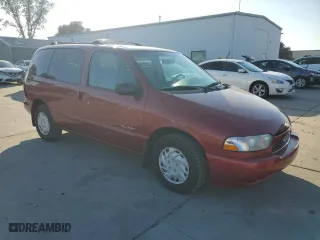 1999 Nissan Quest GXE with VIN 4N2XN11T9XD842740, listed as a Copart auction lot 83055234 with 250,577 mi miles and Clean Title. Bid and sale history available at carsss.com. Image 4.