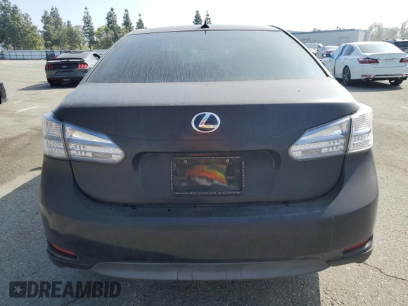 2010 Lexus HS 250h with VIN JTHBB1BA8A2036392, listed as a Copart auction lot 54161655 with 152,159 mi miles and Salvage Title. Bid and sale history available at carsss.com. Image 6.