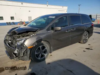 2018 Honda Odyssey Touring с VIN 5FNRL6H8XJB076145, выставлен на аукционе Copart как лот 51870865 с пробегом 96 486 миль миль и Списание • Salvage title. История ставок и продаж доступна на DreamBid. Изображение 1.