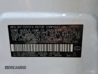 2016 Lexus IS 200t z VIN JTHBA1D2XG5032327, wystawiony jako Copart lot #62668755 z przebiegiem 132 011 mil mil oraz Szkoda całkowita • Salvage title. Historia ofert i sprzedaży dostępna na DreamBid. Obrazek 12.