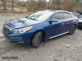 2016 Hyundai Sonata 2.4L Sport with VIN 5NPE34AF0GH345663, listed as a IAAI auction lot 40961498 with 106,644 mi miles. Bid and sale history available at carsss.com. Image 14.