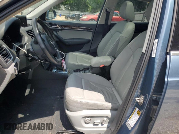 2017 Audi Q3 Premium Plus with VIN WA1JCCFS8HR001985, listed as a Copart auction lot 56970055 with 47,091 mi miles and Salvage title. Bid and sale history available at DreamBid. Image 7.