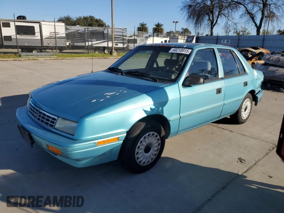 1994 Plymouth Sundance с VIN 1P3AP28K0RN197432, выставлен на аукционе Copart как лот 48218915 с пробегом 97 625 миль миль и Списание • Salvage title. История ставок и продаж доступна на DreamBid. Изображение 1.
