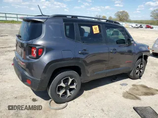 2020 Jeep Renegade Trailhawk with VIN ZACNJBC16LPL73087, listed as a Copart auction lot 55808455 with 83,526 mi miles and Non repairable. Bid and sale history available at DreamBid. Image 3.