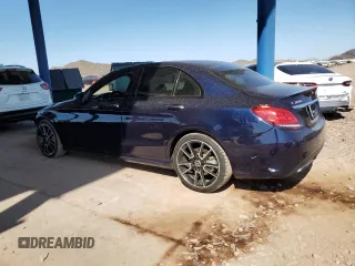 2020 Mercedes-Benz C with VIN 55SWF8DB9LU326662, listed as a Copart auction lot 52624405 with 39,162 mi miles and Salvage Title. Bid and sale history available at carsss.com. Image 2.