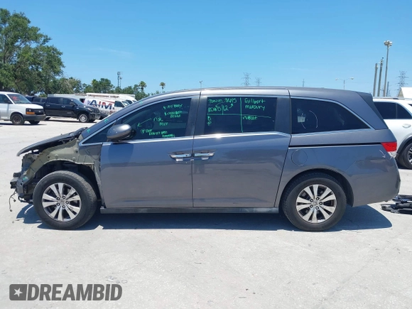 2014 Honda Odyssey EX-L z VIN 5FNRL5H69EB095297, wystawiony jako IAAI lot #42299438 z przebiegiem 126 841 mil mil oraz . Historia ofert i sprzedaży dostępna na DreamBid. Obrazek 15.