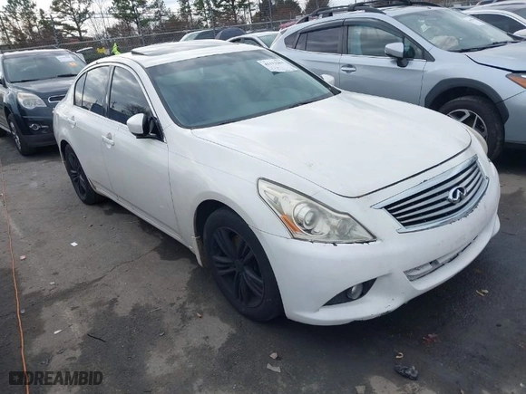 2012 Infiniti G25 Sedan Journey with VIN JN1DV6AP4CM812354, listed as a IAAI auction lot 41113263 with 1 mi miles. Bid and sale history available at carsss.com. Image 1.
