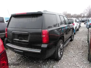 2015 Chevrolet Tahoe LTZ with VIN 1GNSKCKC6FR567840, listed as a Copart auction lot 43064285 with 131,071 mi miles and Salvage Title. Bid and sale history available at carsss.com. Image 3.