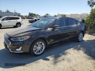 2019 Ford Fusion Titanium with VIN 3FA6P0SU2KR202384, listed as a Copart auction lot 56030415 with 64,774 mi miles and Salvage title. Bid and sale history available at DreamBid. Image 1.