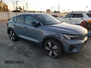2023 Volvo C40 Recharge Pure Electric Plus with VIN YV4ED3GL6P2050005, listed as a Copart auction lot 77217653 with Not Provided miles. Bid and sale history available at carsss.com. Image 4.