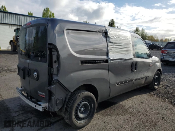 2016 Ram ProMaster City Cargo Tradesman SLT with VIN ZFBERFBTXG6C71215, listed as a Copart auction lot 51006435 with 46,554 mi miles and Salvage title. Bid and sale history available at DreamBid. Image 3.