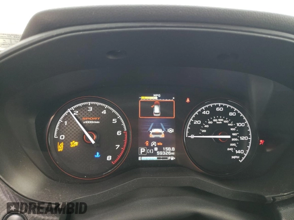 2020 Subaru Forester Special Sports with VIN JF2SKARC0LH608811, listed as a Copart auction lot 61369395 with 58,326 mi miles and Salvage title. Bid and sale history available at DreamBid. Image 9.
