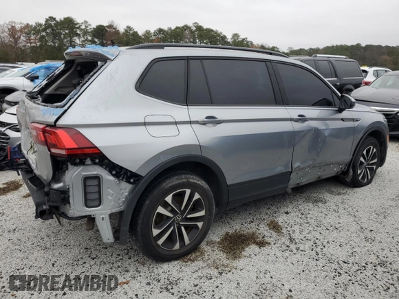 2023 Volkswagen Tiguan S with VIN 3VVRB7AX0PM107824, listed as a Copart auction lot 83444374 with 28,588 mi miles and Salvage title. Bid and sale history available at DreamBid. Image 3.