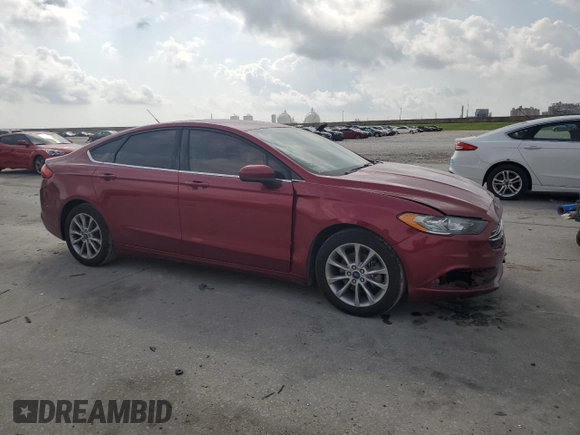 2017 Ford Fusion SE with VIN 3FA6P0HD2HR240357, listed as a Copart auction lot 57470115 with 106,987 mi miles and Salvage title. Bid and sale history available at DreamBid. Image 4.
