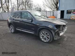 2015 BMW X3 xDrive28i with VIN 5UXWX9C55F0D47187, listed as a Copart auction lot 48899175 with 57,992 mi miles and Salvage Title. Bid and sale history available at carsss.com. Image 4.