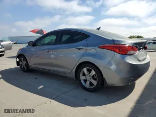 2013 Hyundai Elantra GLS PZEV with VIN KMHDH4AE1DU514560, listed as a Copart auction lot 53950225 with 180,460 mi miles and Clean Title. Bid and sale history available at carsss.com. Image 2.