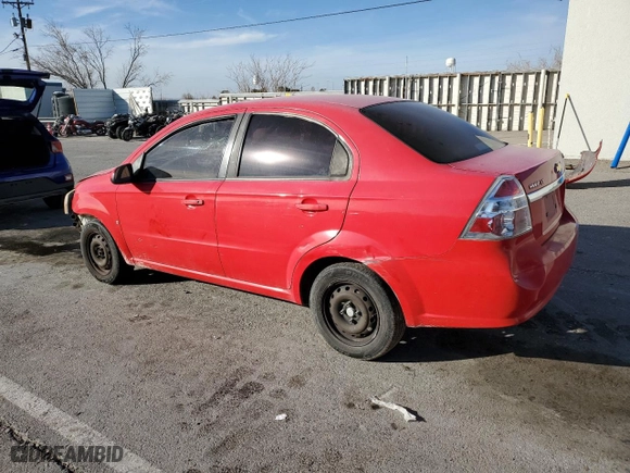 2009 Chevrolet Aveo LT w/1LT with VIN KL1TD56E59B368457, listed as a Copart auction lot 41443625 with NaN miles and Salvage Title. Bid and sale history available at carsss.com. Image 2.