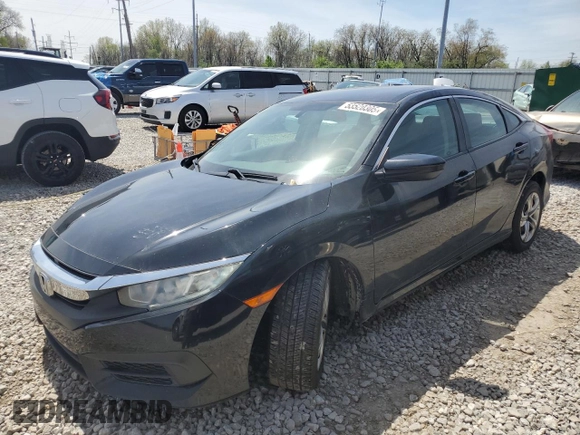 2016 Honda Civic Sedan LX with VIN 19XFC2F57GE006556, listed as a Copart auction lot 53520305 with 99,448 mi miles and Salvage Title. Bid and sale history available at carsss.com. Image 1.